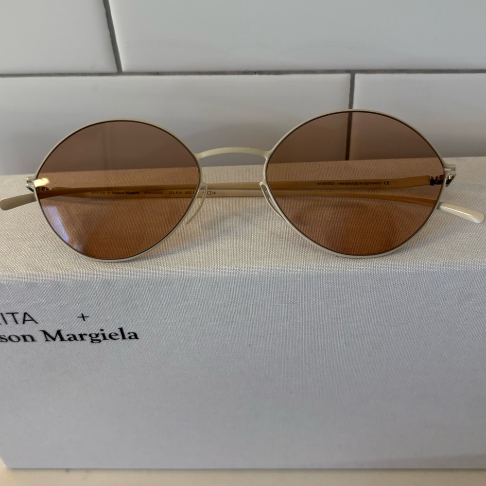 Maison Margiela Sunglasses 🕶️ MYKITA + Maison Margiela Unisex Metal Sunglasses - Picture 12 of 14